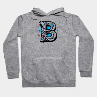 Letter B design graffity style Hoodie